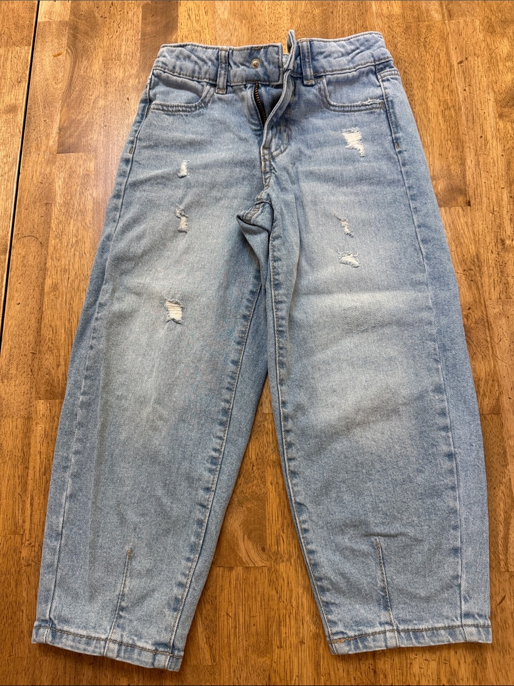 wonder nation Light Wash Distressed Kids Jeans
